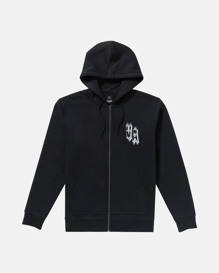 RVCA RVCA Benj Tiger Eyes Zip Hoodie | Black