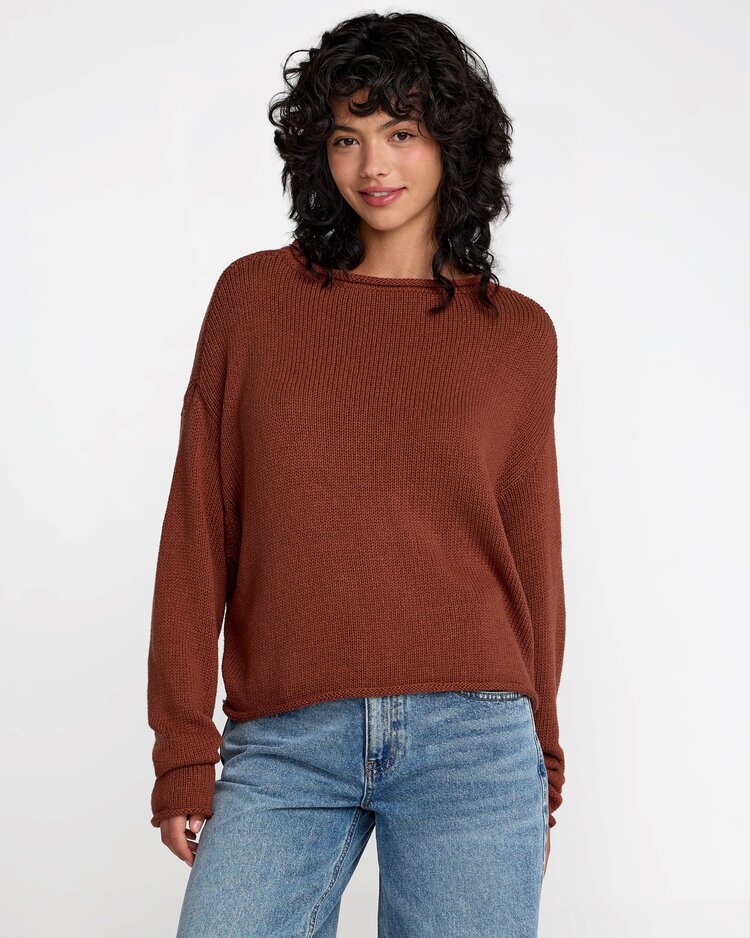 RVCA Rvca Women's Westin Sweater | Mahogany