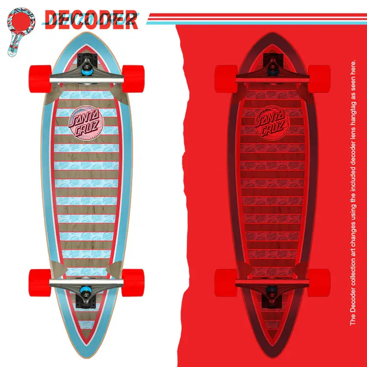 Santa Cruz Santa Cruz 9.20in Decoder Wave Pintail Cruiser