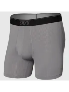 Saxx Quest Quick Dry Mesh Boxer Brief Fly | Dark Charcoal II
