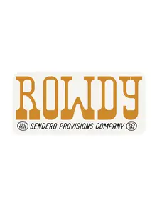 Sendero Provisions Co. Rowdy Sticker | Cream