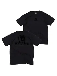 Skull Skates Skull Skates T-shirt Skull Logo Blackout | Black