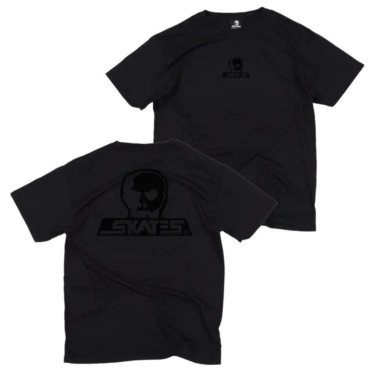 Skull Skates Skull Skates T-shirt Skull Logo Blackout | Black