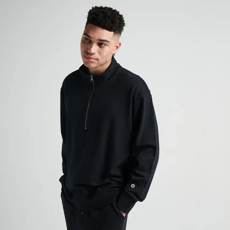 Stance Shelter 1/2 Zip Crewneck | Black