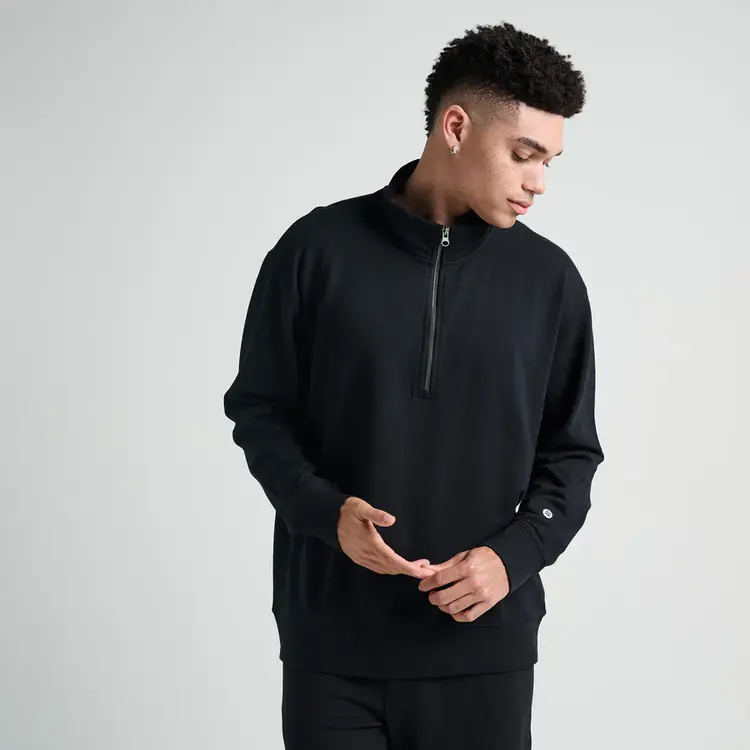 Stance Shelter 1/2 Zip Crewneck | Black