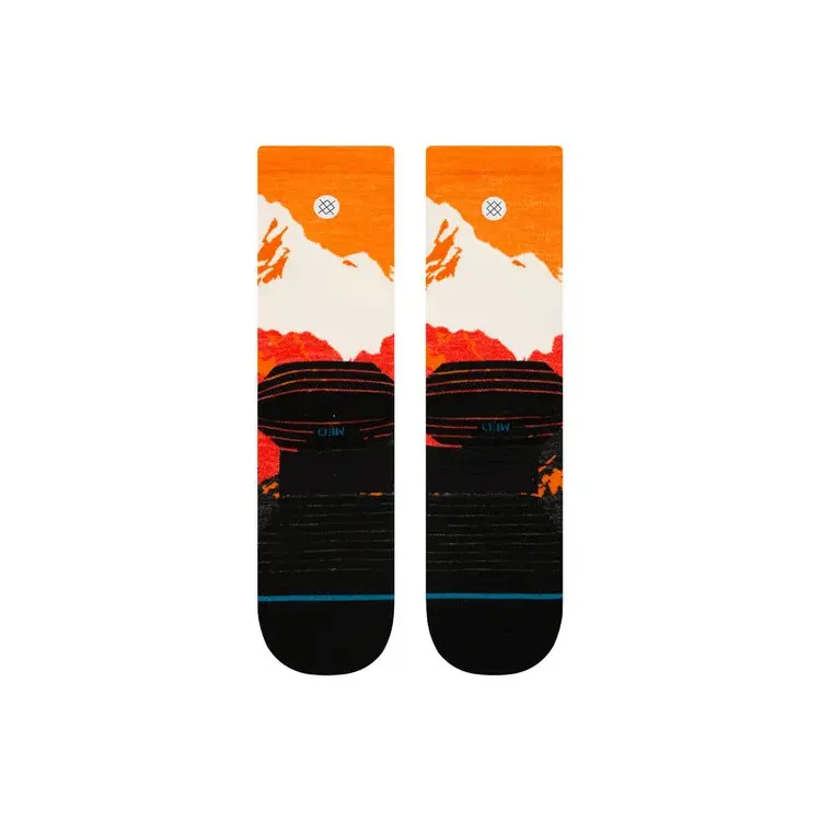 Stance Stance Run Out Of Range Light Wool Crew | Orange