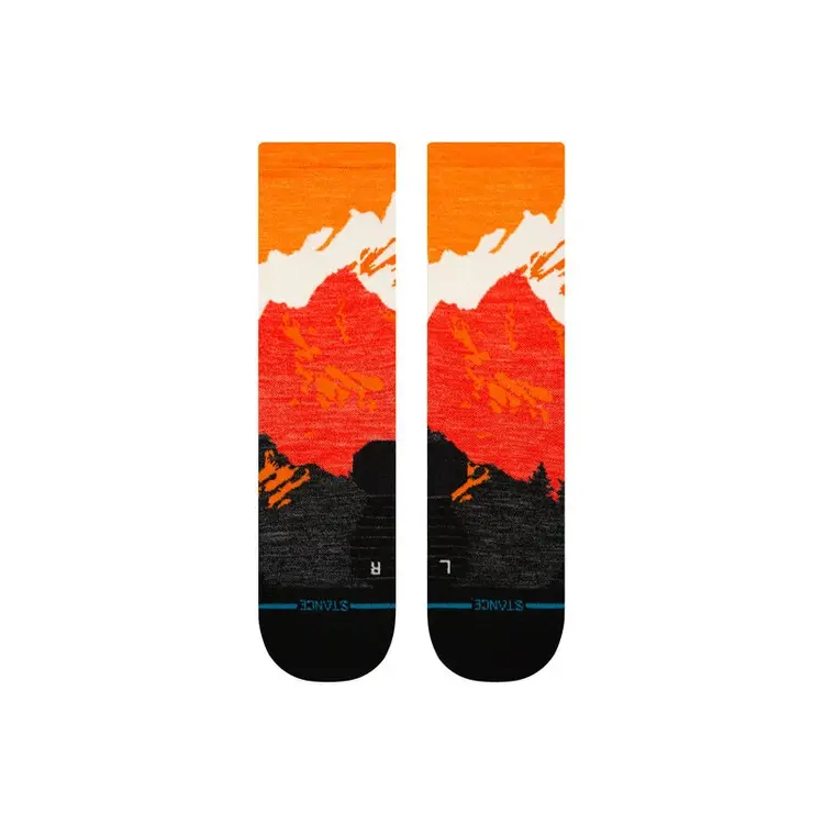 Stance Stance Run Out Of Range Light Wool Crew | Orange