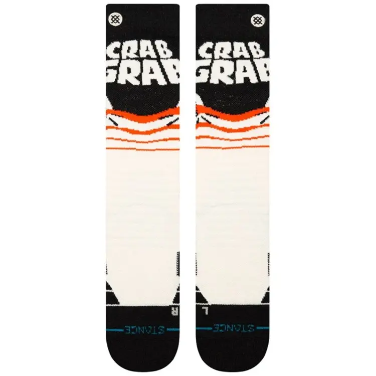 Stance Snow Crab Grab Snowboard Socks | Cream