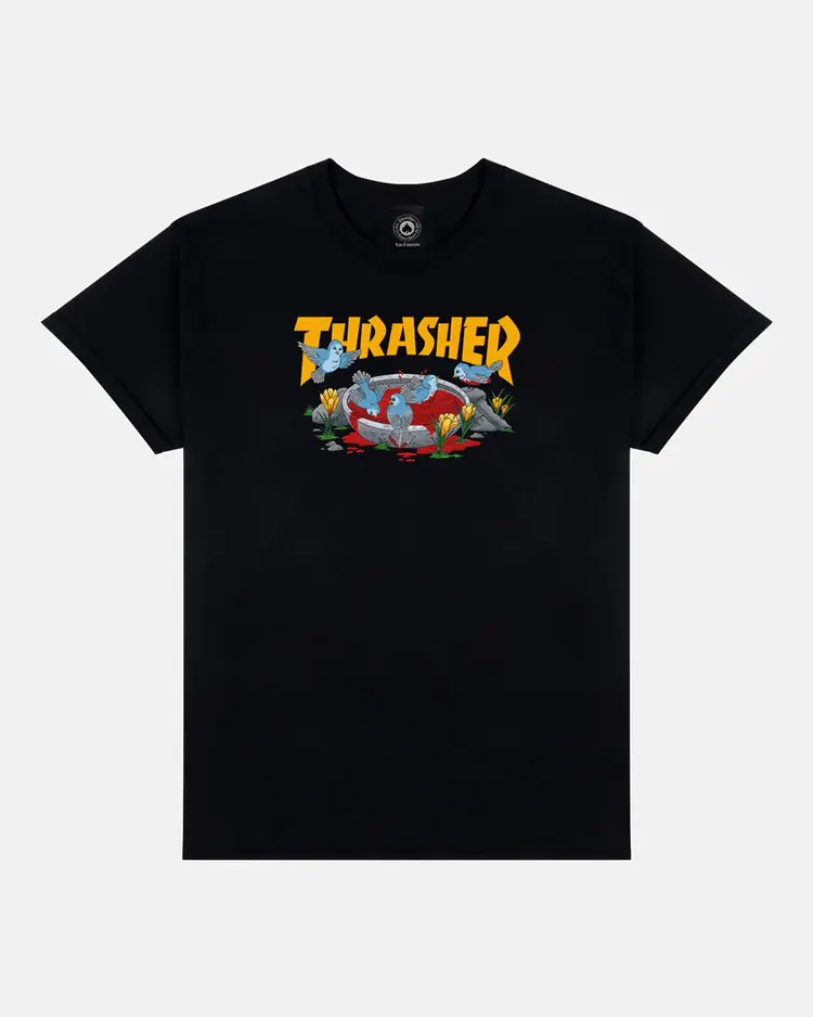 Thrasher Blood Bat  Tee | Black