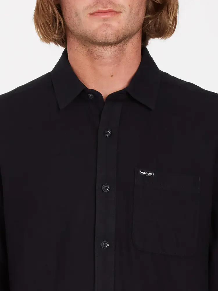 Volcom Caden Solid Long Sleeve | Antique Black