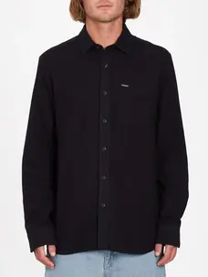 Volcom Caden Solid Long Sleeve | Antique Black