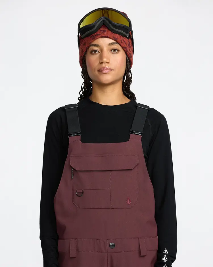 Volcom Women's Creston 3D Stretch Bib Women's Overall | Oxblood