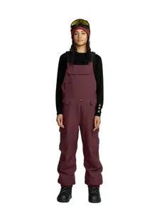 Volcom Women's Creston 3D Stretch Bib Women's Overall | Oxblood