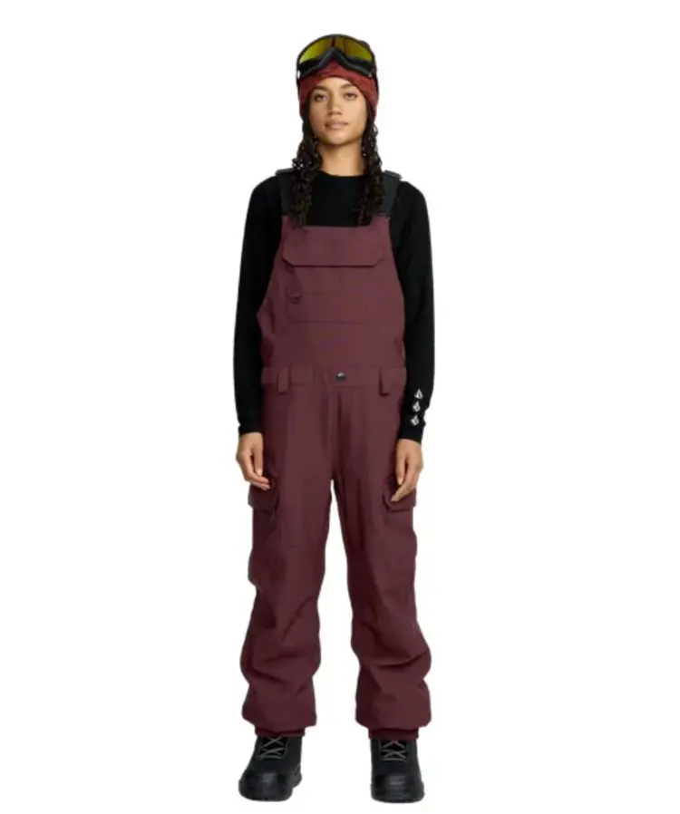 Volcom Women's Creston 3D Stretch Bib Women's Overall | Oxblood