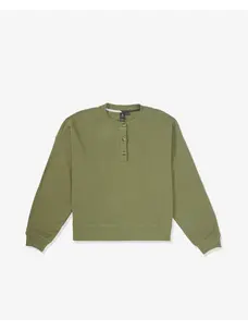 Volcom Volcom Lived In Fleece Henley | Moss Stone