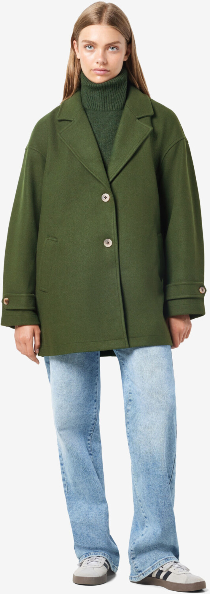 Noisy May Alicia Oversize Blazer | Kombu Green