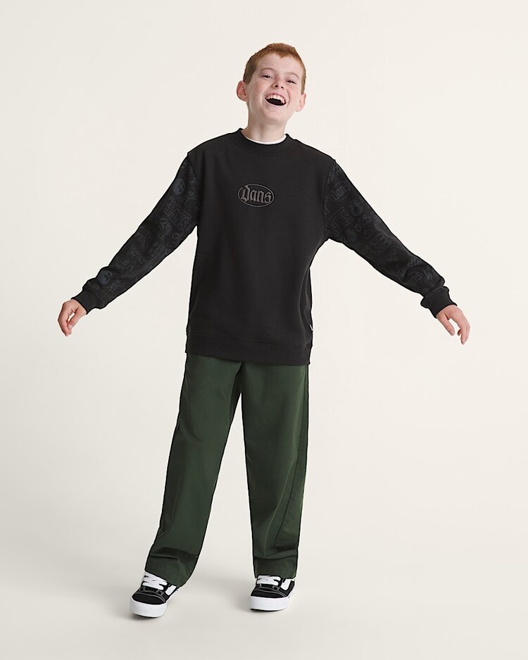 Vans Boys Authentic Chino Loose Pants | Dried Kelp Green