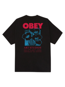 Obey Art Studio Flowers Tee | Black