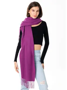 C'est Moi Viscose Blend Scarf | Magenta