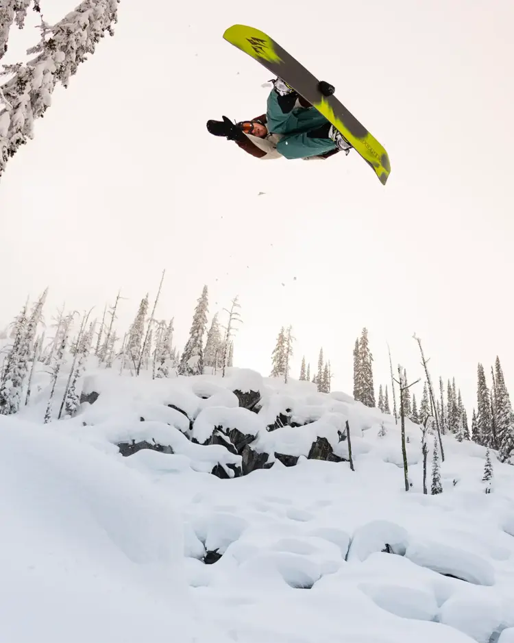 Jones Jones Mercury FASE® Snowboard Binding | Lime Art