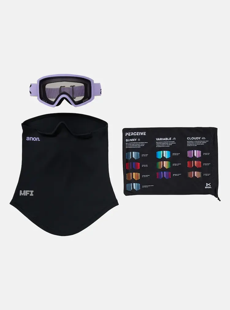 Anon Anon Tracker 2.0 Goggles + MFI® Face Mask | Hyper Lilac / Smoke