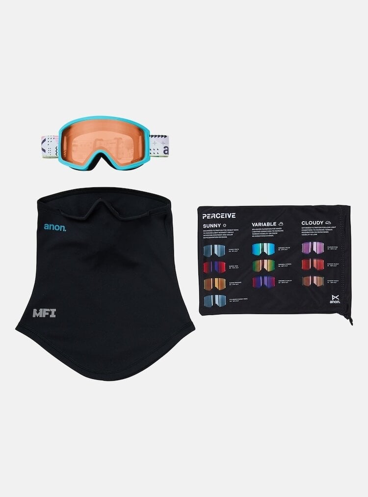 Anon Youth Tracker 2.0 Goggles + MFI Face Mask | Geoscope / Amber