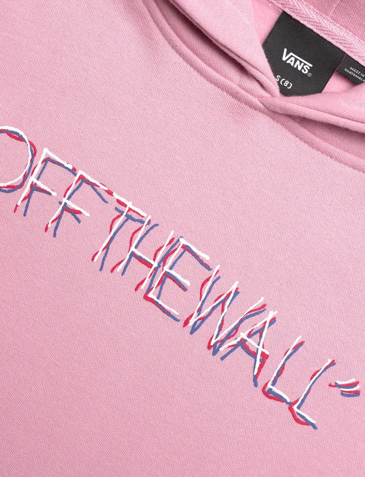 Vans Boys Scribbled Past Pullover Hoodies | Pink Dawn
