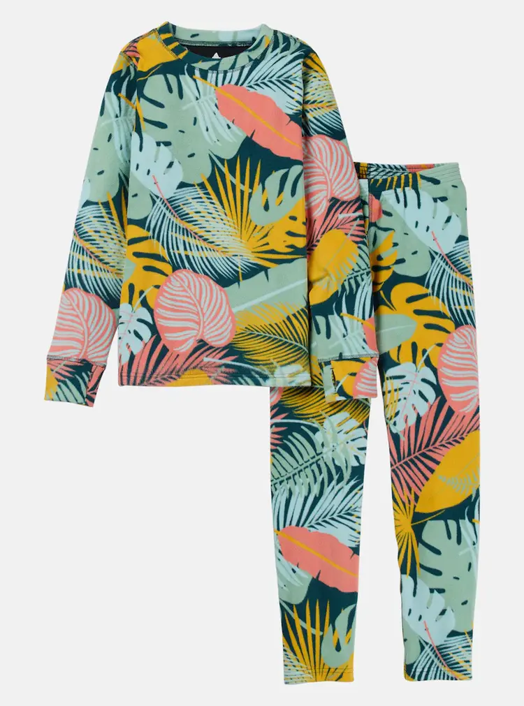 Burton Kids' Fleece Base Layer Set | Oversized Tropical