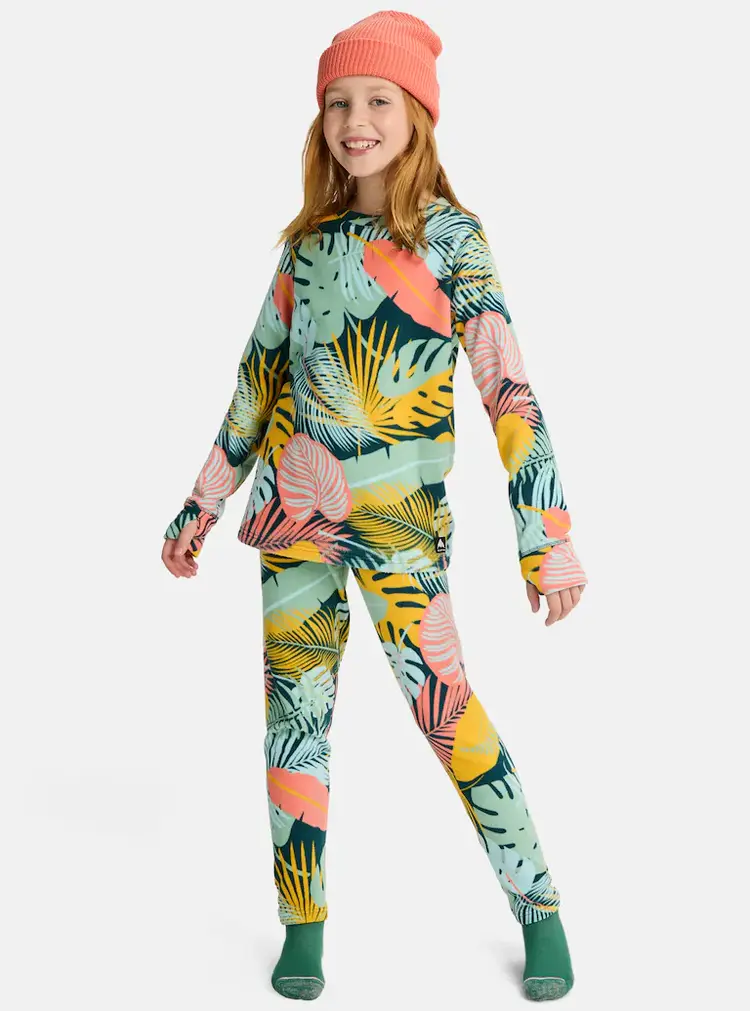 Burton Kids' Fleece Base Layer Set | Oversized Tropical