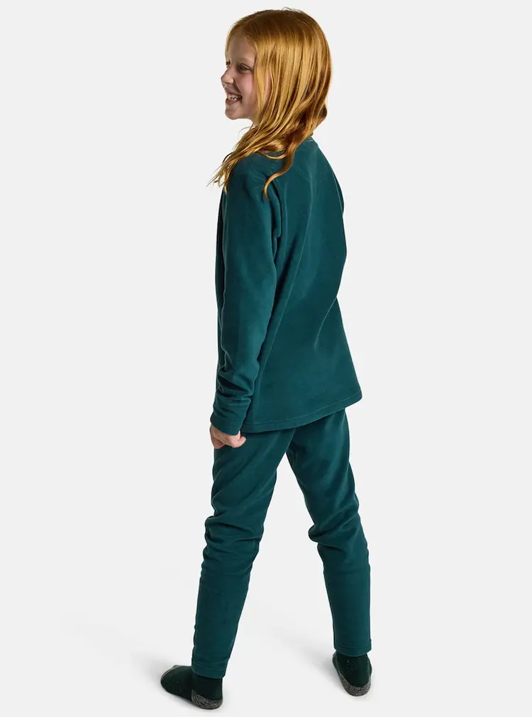 Burton Kids' Fleece Base Layer Set | Deep Emerald