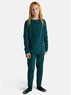 Burton Kids' Fleece Base Layer Set | Deep Emerald