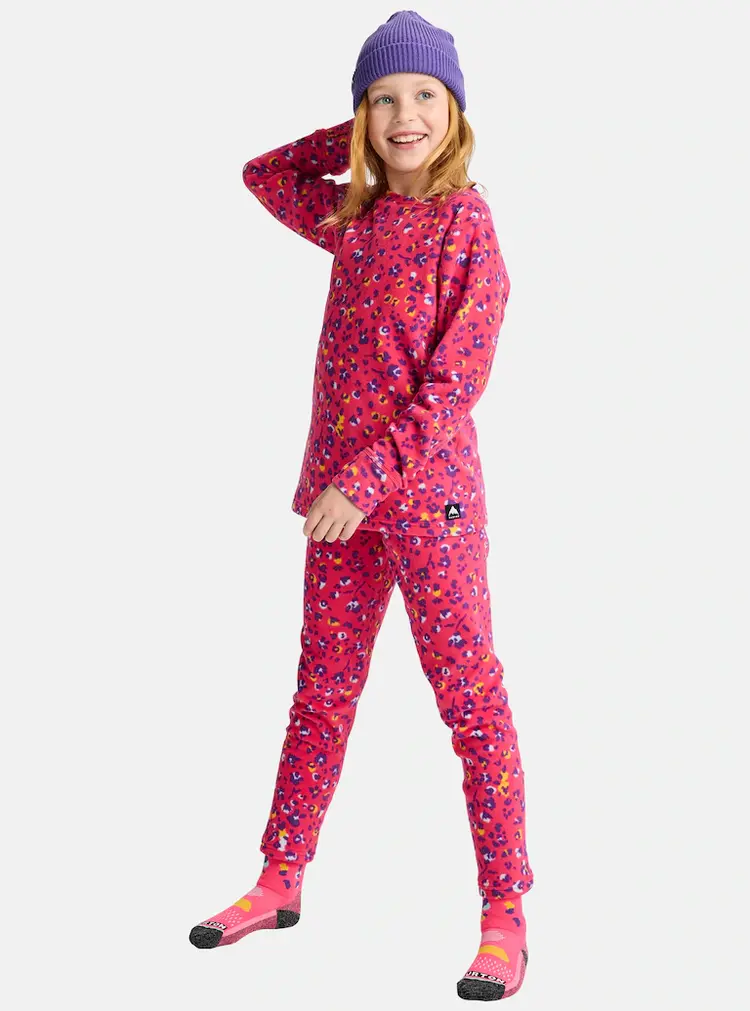 Burton Kids' Fleece Base Layer Set | Wildcat Floral