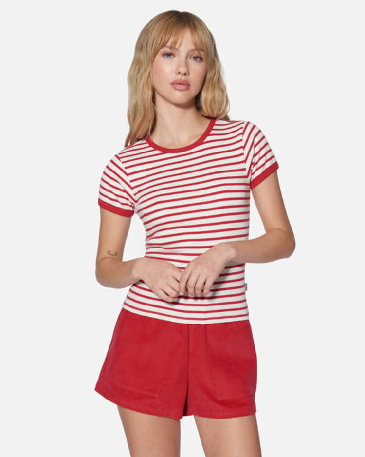 Hurley HURLEY JUST A GIRL BABY TEE ROCOCCO RED