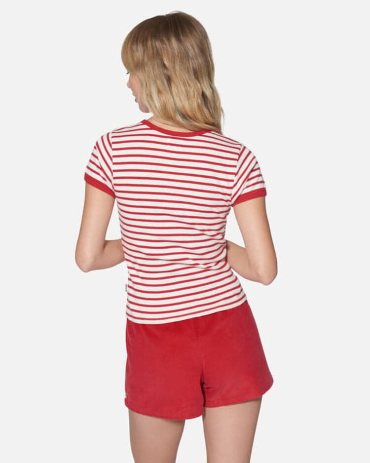 Hurley HURLEY JUST A GIRL BABY TEE ROCOCCO RED