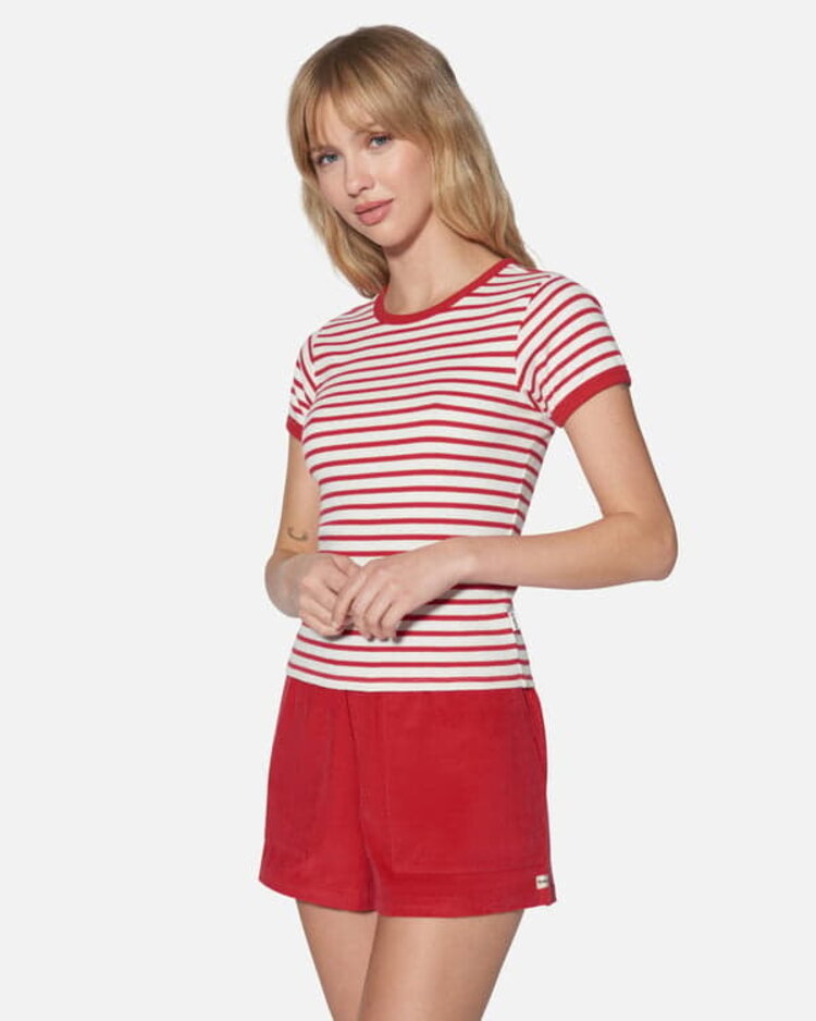 Hurley HURLEY JUST A GIRL BABY TEE ROCOCCO RED