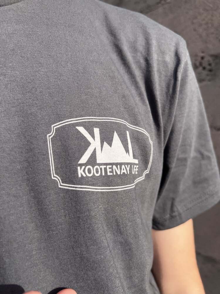 Kootenay Life Kootenay Life Quality Design Tee | Oil Grey