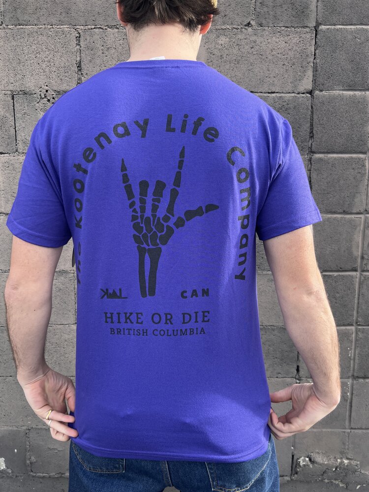 Kootenay Life Kootenay Life Kootenay Hike Or Die Tee | Purple