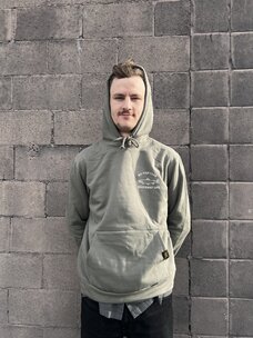 Kootenay Life No Fish Club Hood | Sage Grey