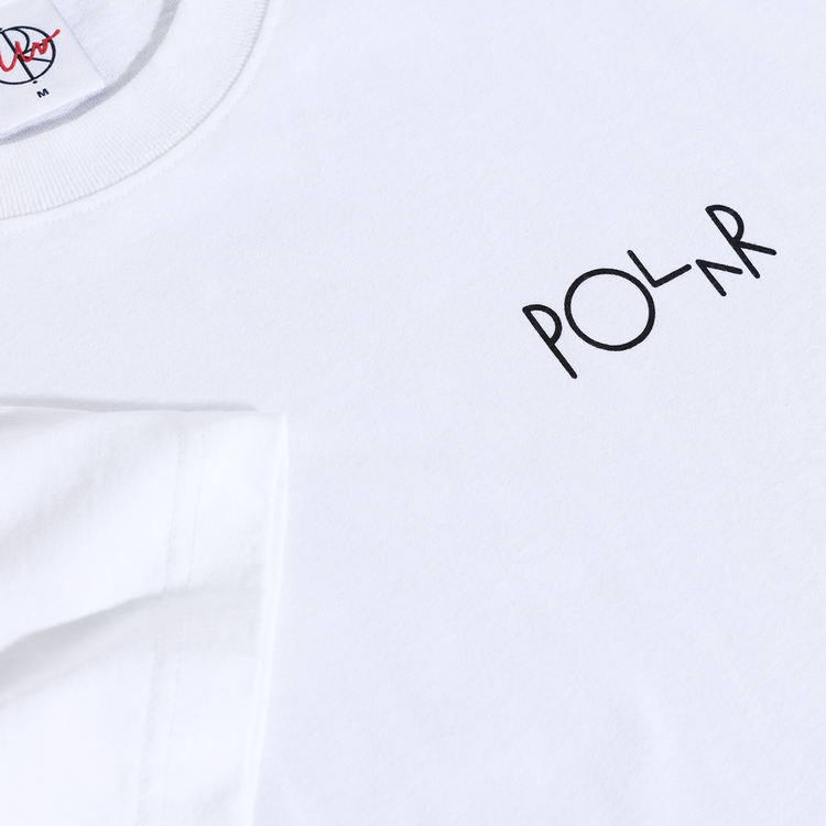 Polar Polar Fill Logo Tee Happy Sad | White