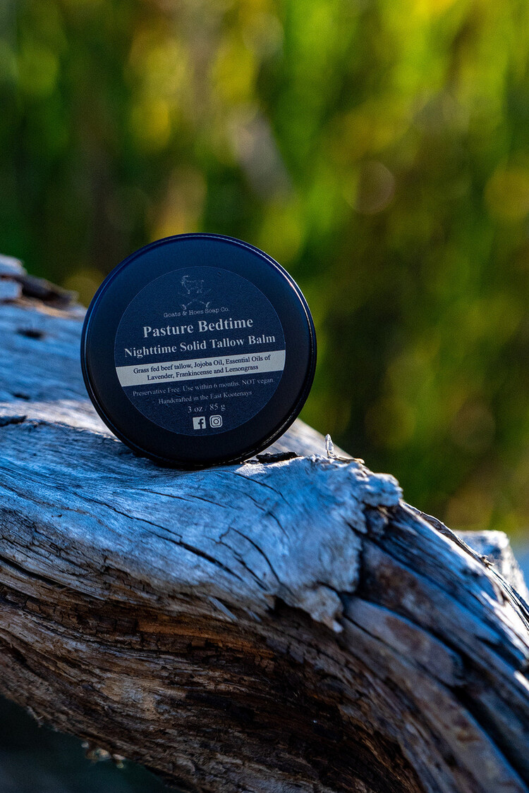 Goats & Hoes Soap Co. GOATS & HOES PASTURE BED TIME SOLID TALLOW BALM