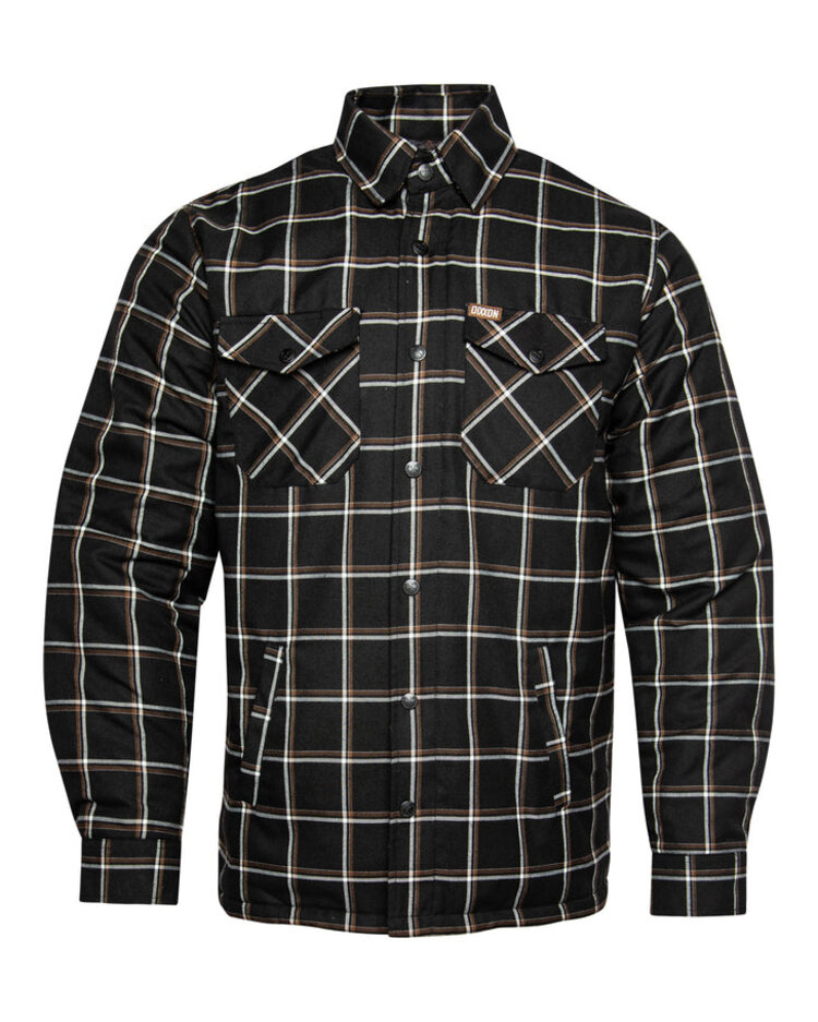 Dixxon Dixxon Mesquite Quilted Flannel | Black/Grey