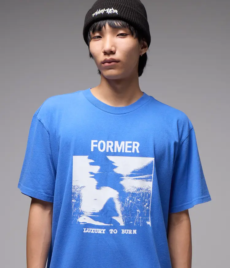 Former Former Shunning T-Shirt | Washed Cobalt