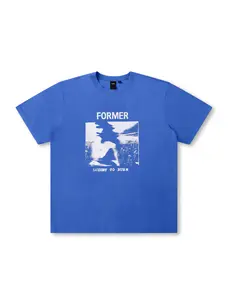 Former Former Shunning T-Shirt | Washed Cobalt
