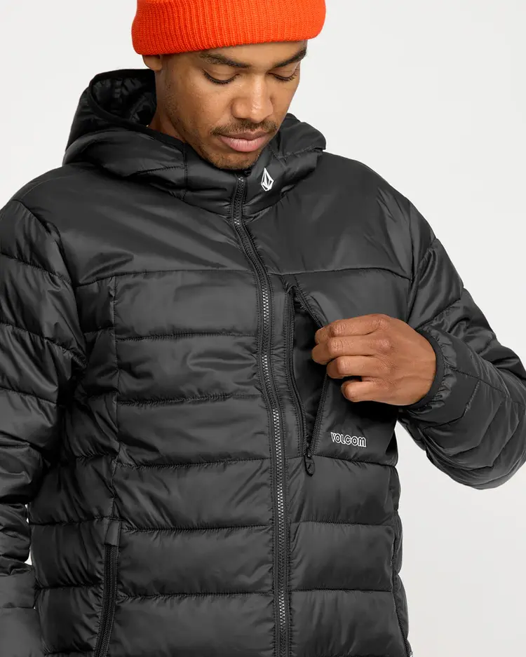 Volcom Men's Puff Puff Hooded Jacket | Black