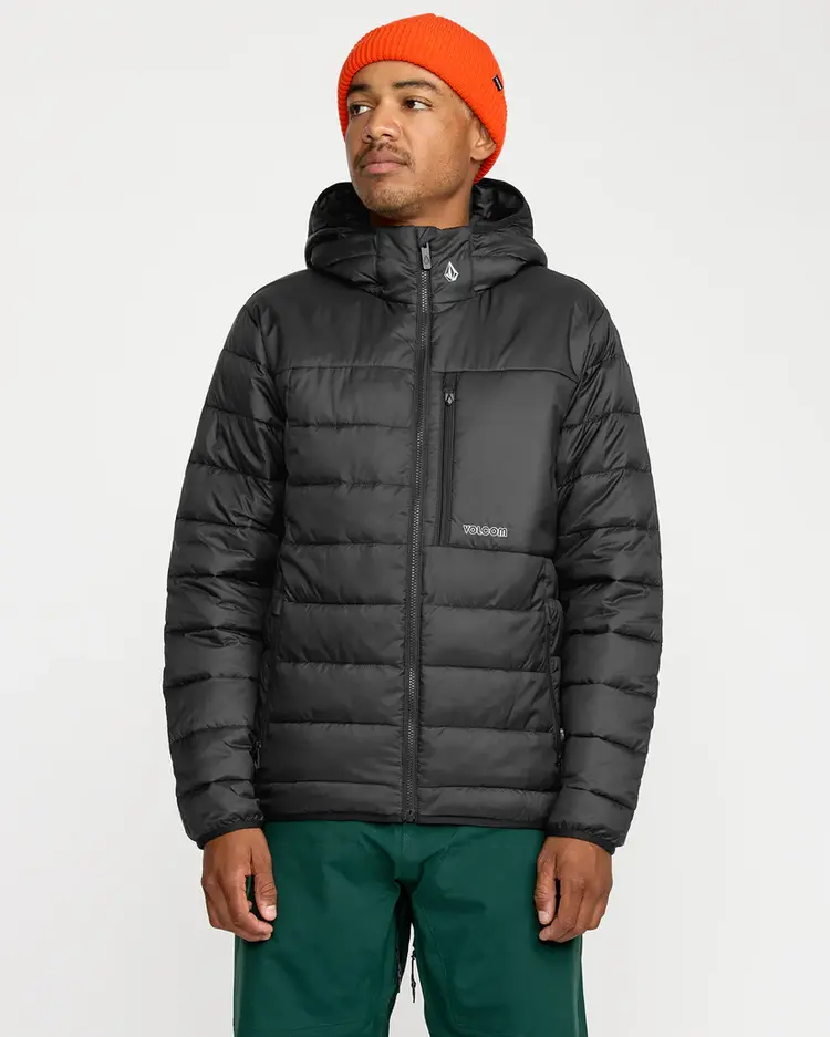 Volcom Men's Puff Puff Hooded Jacket | Black