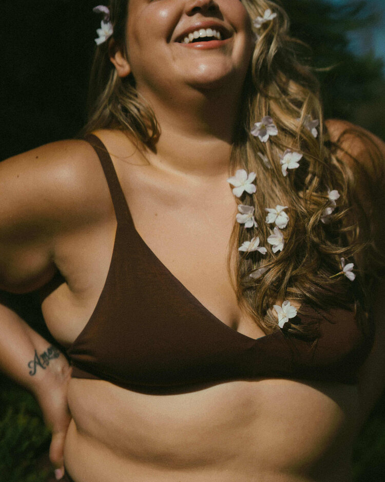 Huha HUHA TRIANGLE BRA BROWN