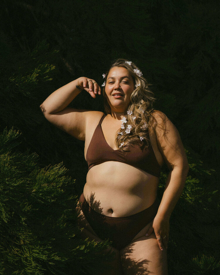 Huha HUHA TRIANGLE BRA BROWN