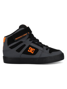 DC Kids' Pure Hi Top EV | Grey/Black/Orange