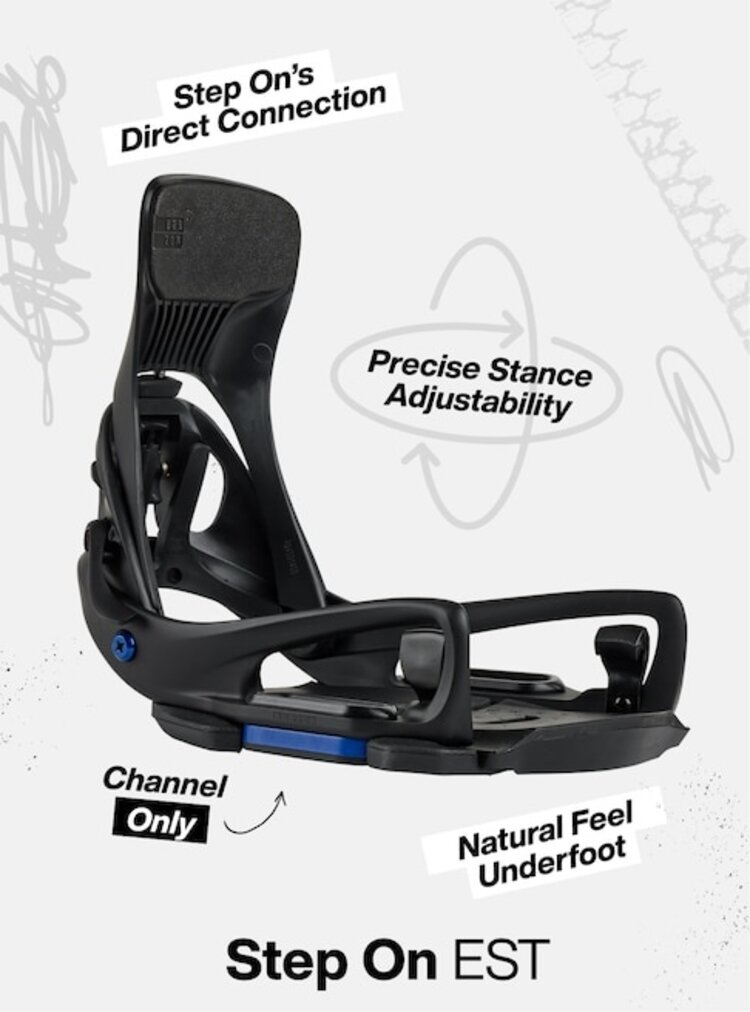 Burton Men's Step On Genesis EST Snowboard Bindings | Black