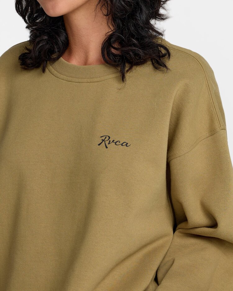 RVCA Baggie Boyfriend Crew | Lentil Green